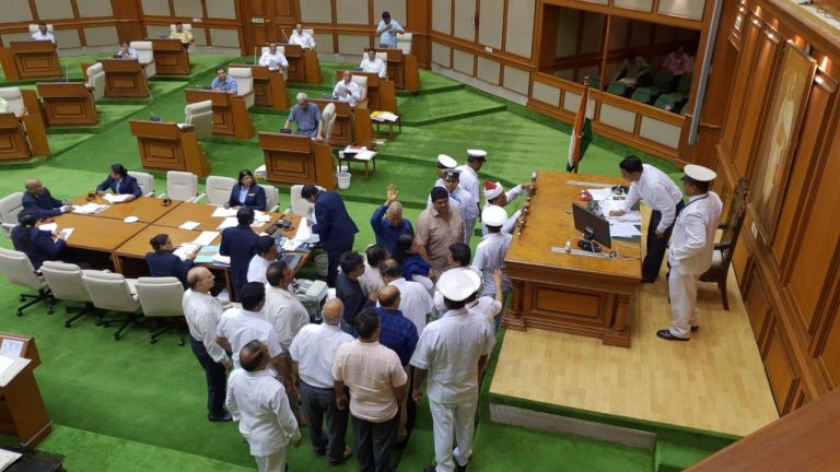 Opposition created ruckus, assembly adjourned four times on fish issue