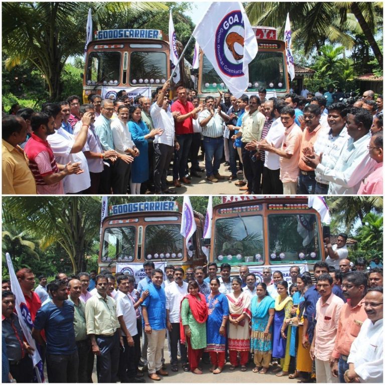 Goa Forward Party sends relief material to Kerala