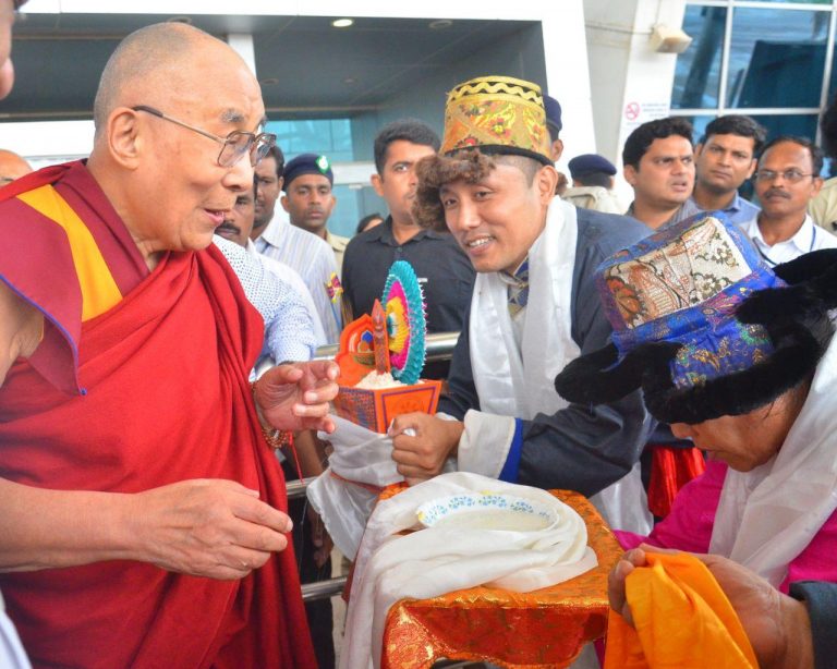 His Holiness Dalai Lama arrives in Goa
