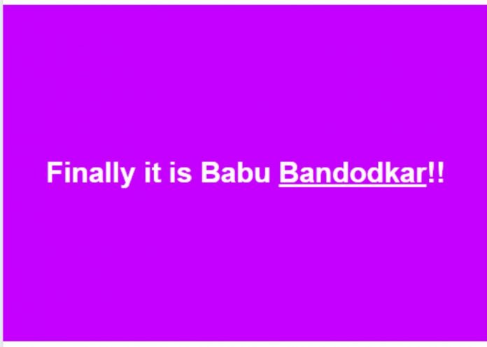Finally it is Babu Bandodkar trends on FB