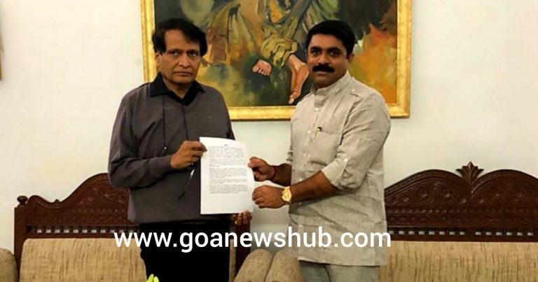 GFP Chief Vijai Sardesai meets Suresh Prabhu, demands Ordinance ASAP
