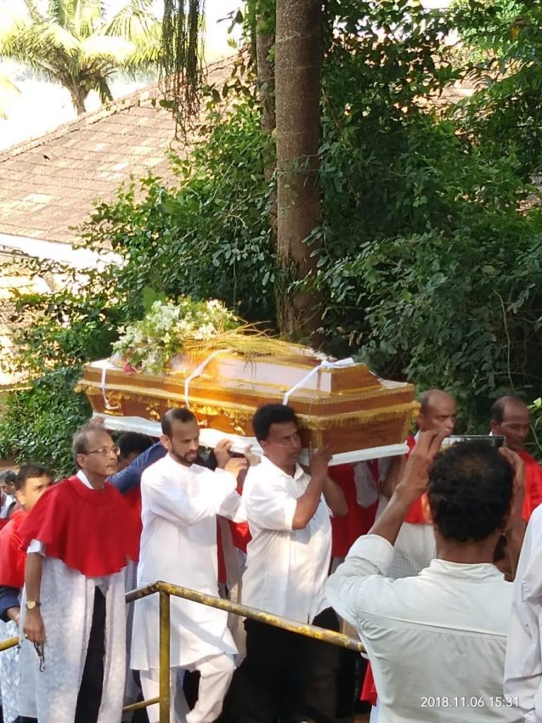 Three years after his death, the remains of Fr Bismarque laid to rest