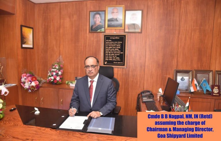GSL gets new leadership with Cmde BB Nagpal assuming charge as CMD