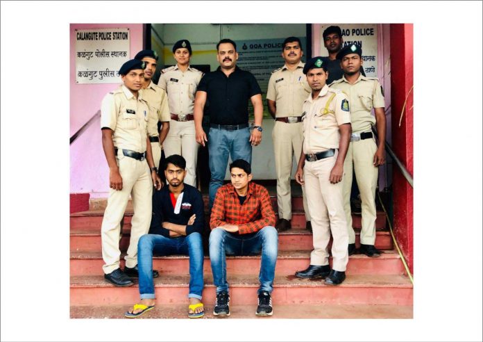 Two thieves involved in mobile thefts arrested at Calangute.