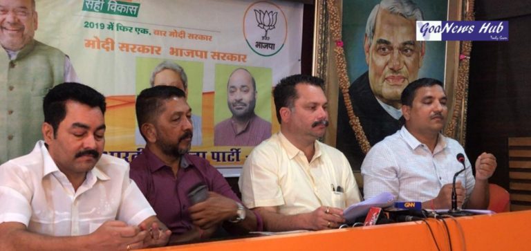 BJP sharpens its attack on Congress Chief Girish Chodankar on bridges