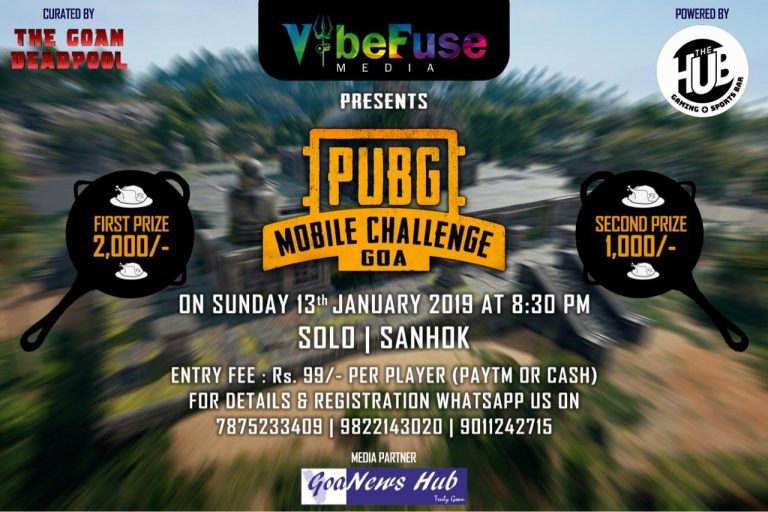 PUBG mobile challenge Goa