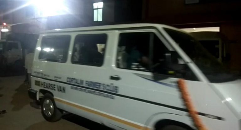 Mortal remains of Vishnu Wagh brought to Goa