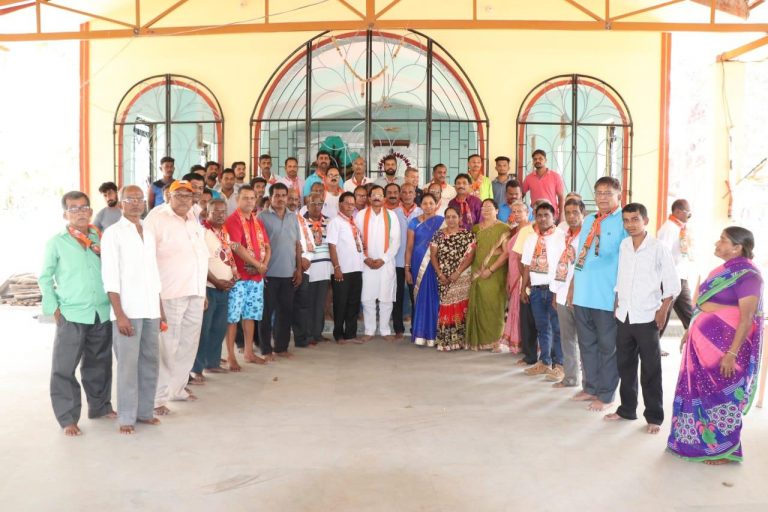 BJP Candidate Shripad Naik tours Pernem Assembly Constituency