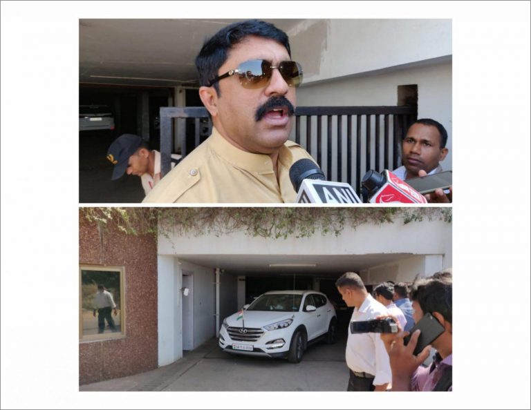 Parrikar leaves home to inspect Zuari bridge, Sardesai meets him