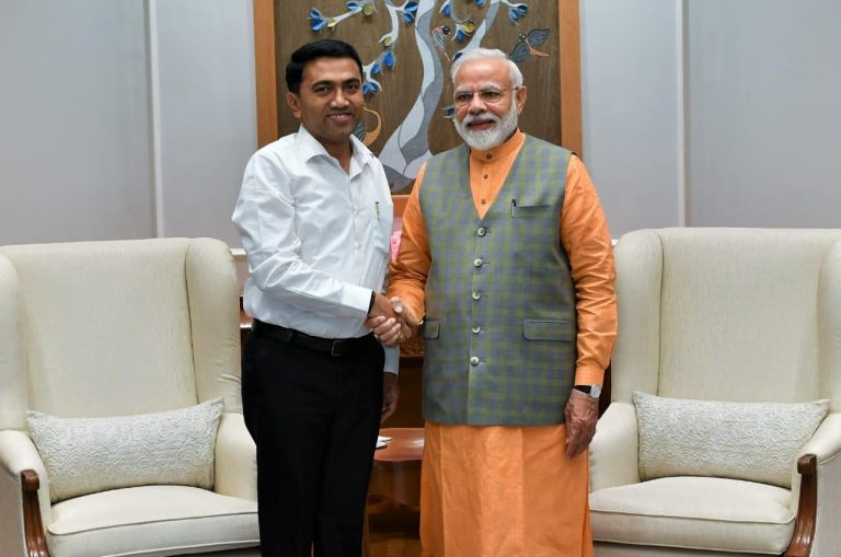 Pramod Sawant meets PM Narendra Modi