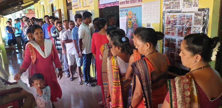 57.63 per cent voted for Lok Sabha election till 3 p.m.