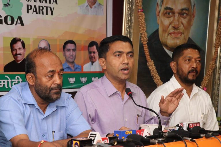 Minority community is with BJP: Pramod Sawant