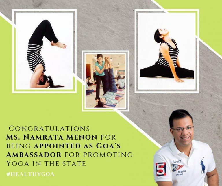 Namrata Menon will be Goa’s Yoga Ambassador