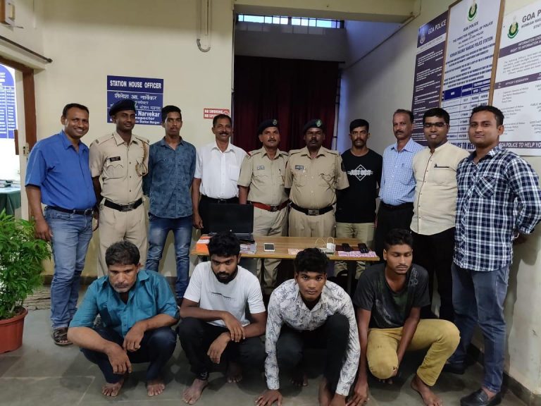 Five thieves arrested in and around Margao railway station