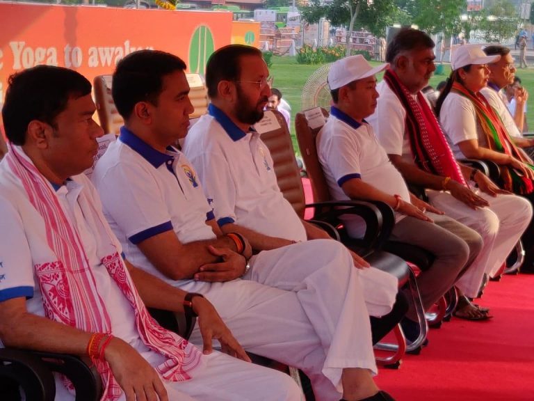 CM Pramod Sawant participates in International Yoga Day at New Delhi