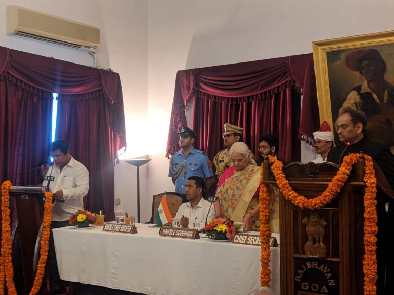Four new ministers inducted in Sawant led cabinet