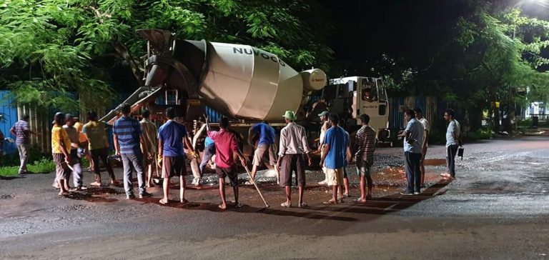 CCP takes up work on repairing roads at Church Square, Mala