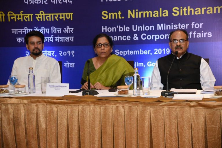 Union government slashed Corporate tax rates for domestic companies