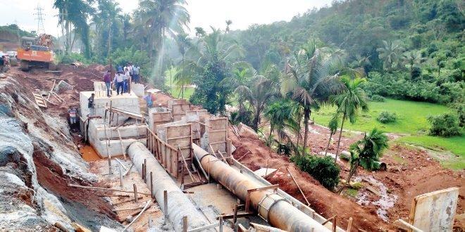 Curti-khandepar water pipeline restored 