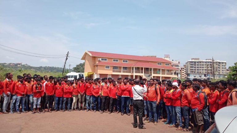 Lifeguards protest at Mapusa against non payment of their salaries