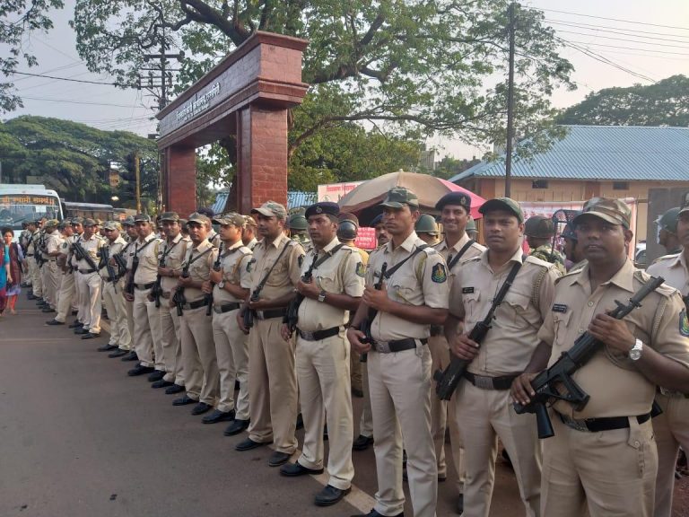 Goa Armed Police deployed for Maha election duty at Ratnagiri