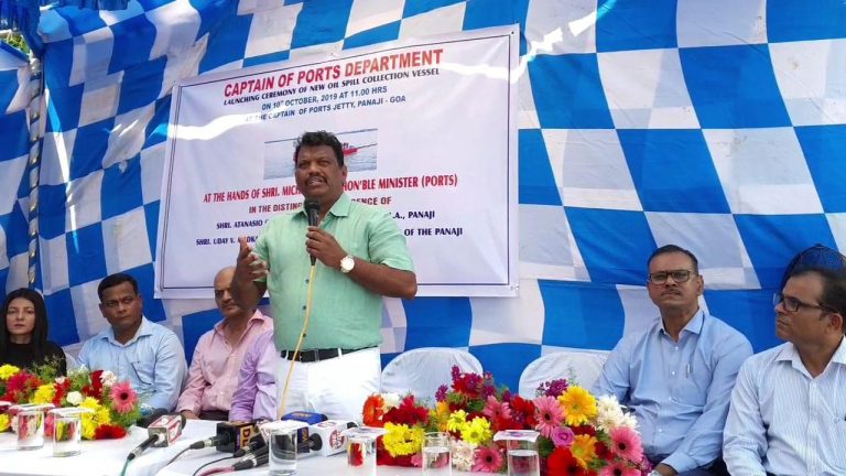 Oil spill collection vessel launched