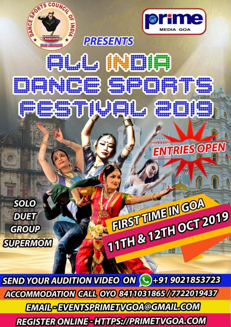 All India Dance Sports Festival 2019 at Margao on October 11,12