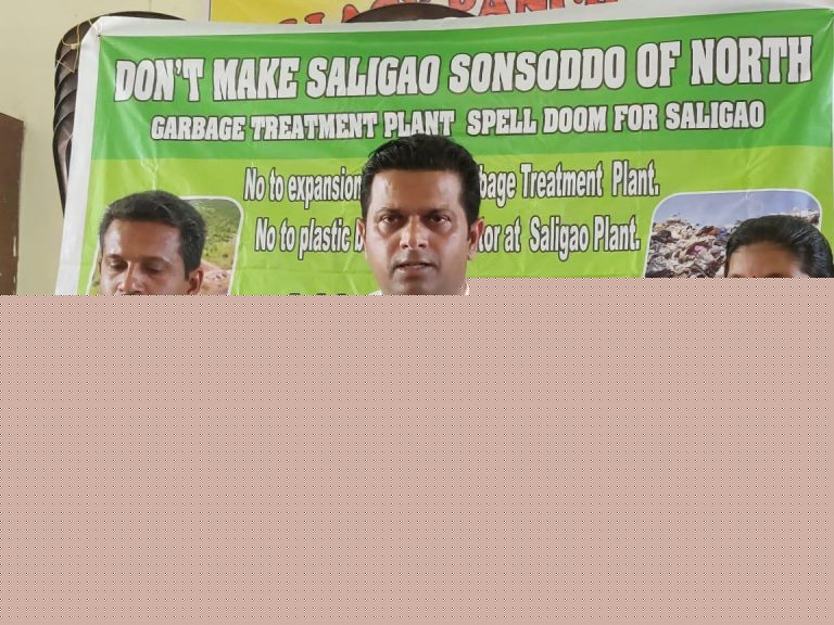 We won’t allow expansion of Waste treatment plant: Jayesh Salgaonkar