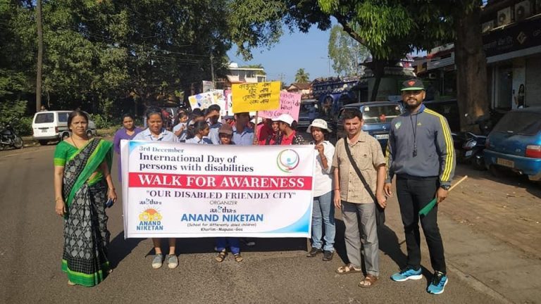 Aastha Anand Niketan students hold rally on Day of Persons with Disabilities