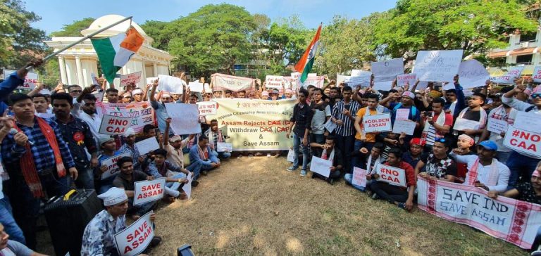 Assamese protest in Goa over CAA 
