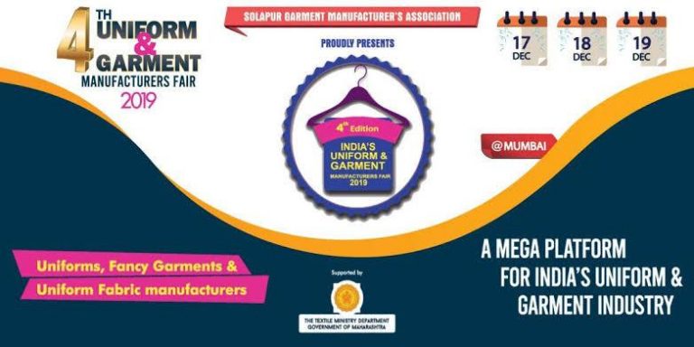 4th Edition of Uniform Garment and Fabric Manufacturers Fair 2019 from Mumbai Dec 17-19