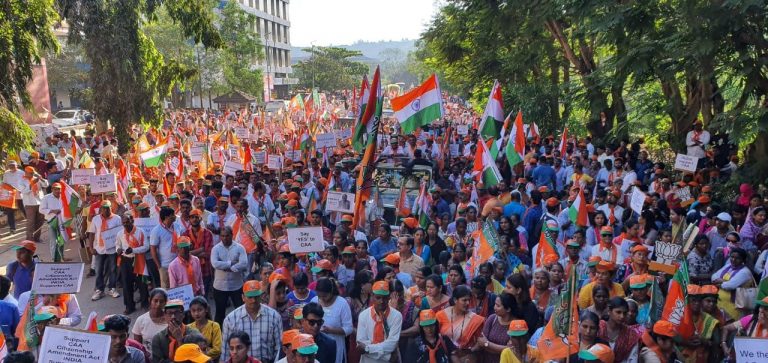 Thousands support CAA at BJP’s rally in Panaji