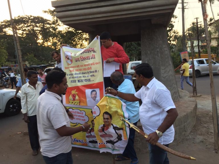 Cong leader Meghashyam Raut dares MGP’s Naresh Sawal to move Shivaji Statue at Bicholim