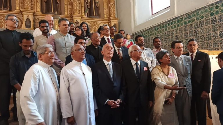 Portugal President visits Old Goa Churches
