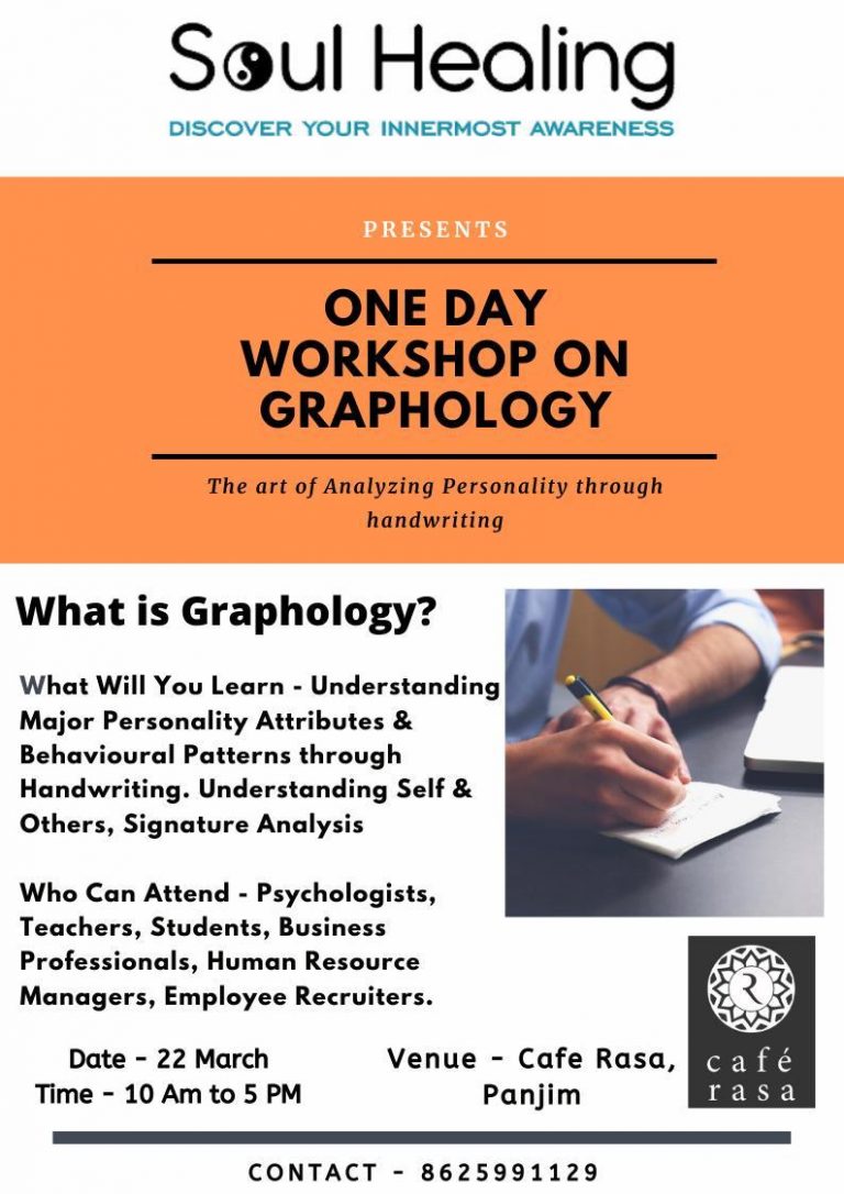Want to know about Graphology? Don’t miss this opportunity on March 22