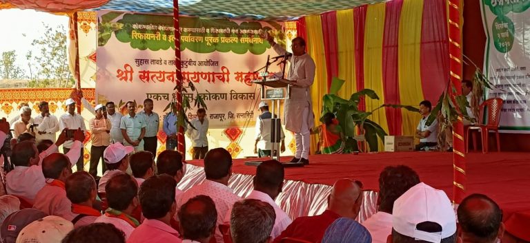 विनायक राऊत तुम्ही शिवसैनिकांची माफी मागा अन्यथा आम्ही तुम्हाला चप्पलेने झोडुन – माजी आमदार प्रमोद जठार