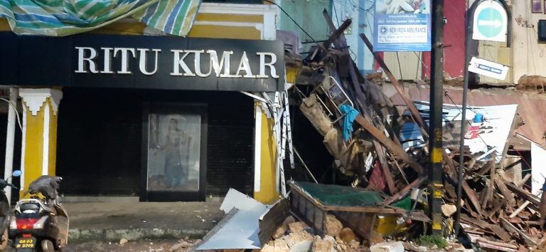 Portion of building near Azad Maidan in Panaji collapses, three rescued, no fatalities