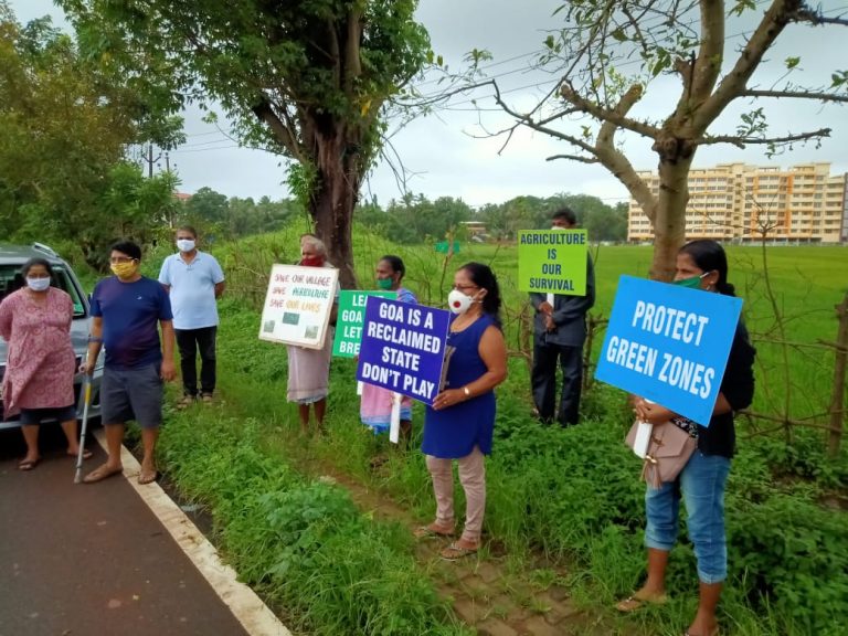 AAP Protests acquisition of paddy fields at aquem Baixo