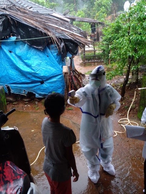 CHC Valpoi had a special surveillance drive in a micro containment zone of Dabem Village. 