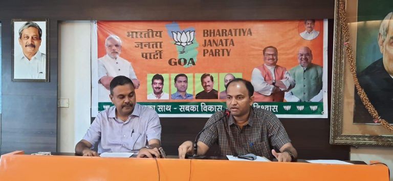 BJP condemns Khaunte’s allegations on CM over Mopa row