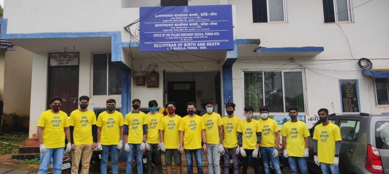 AAP helps Kavle Panchayat, donated Oximeters