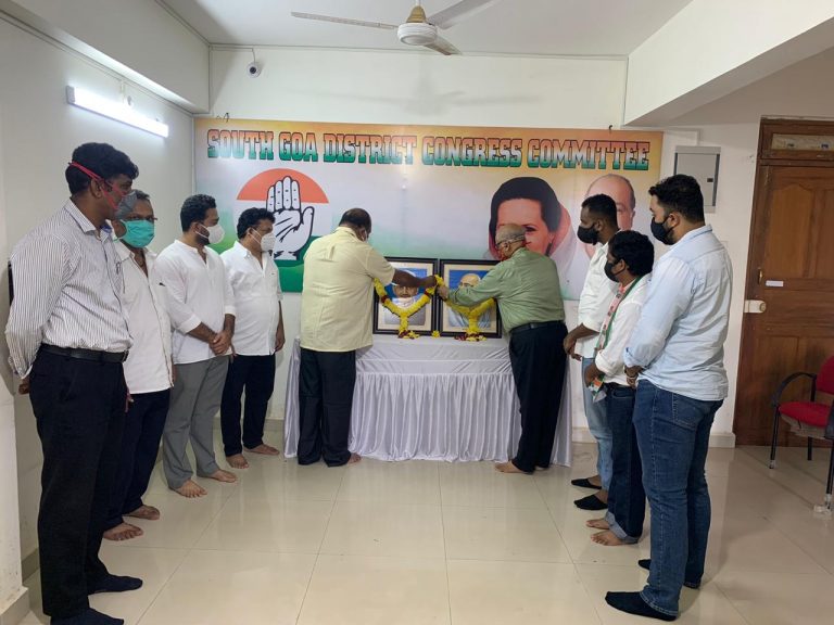 Congress party celebrates Gandhi Jayanti & Shastri Jayanti at South Goa District Congress office