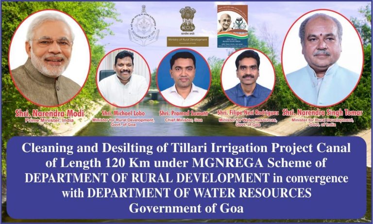 Cleaning, desilting of Tillari canal to be undertaken in Bicholim, Pernem and Bardez