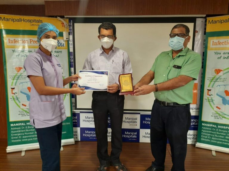 Manipal Hospital, Goa organises International Infection Control Week ceremony; felicitates champions of infection preventionists of COVID-19