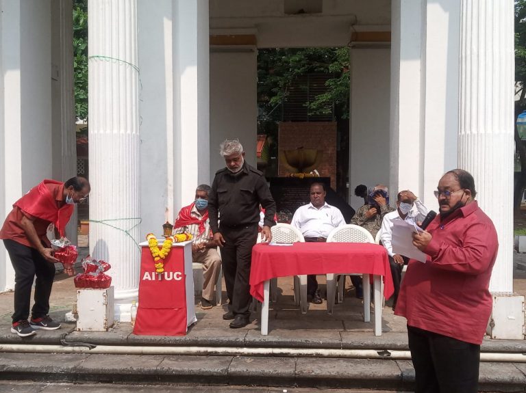 AITUC commemorates centenary foundation day