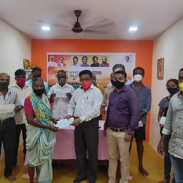 10 beneficiaries of CM relief fund receive compensation in Mandrem