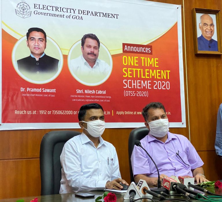 Goa govt launches OTS 2020 for power consumers, delayed payment charges to be waived off