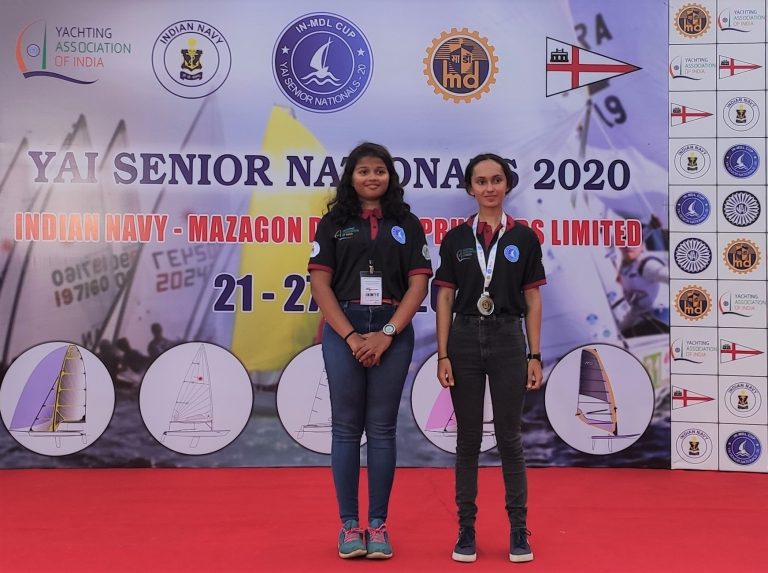 Keona clinches Silver while Pearl puts up a valiant fight at YAI Senior National Sailing Championships