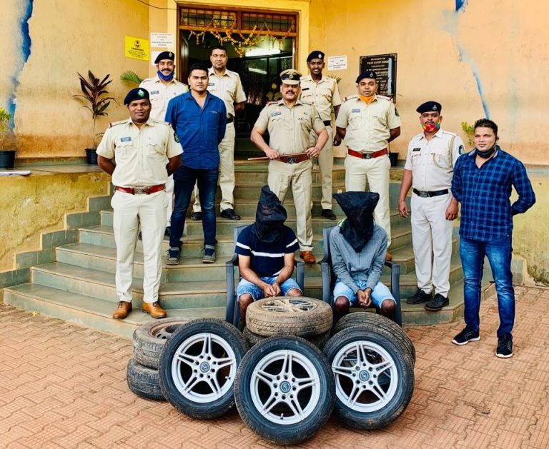 Pernem police nabs two accused in tyre and alloy theft