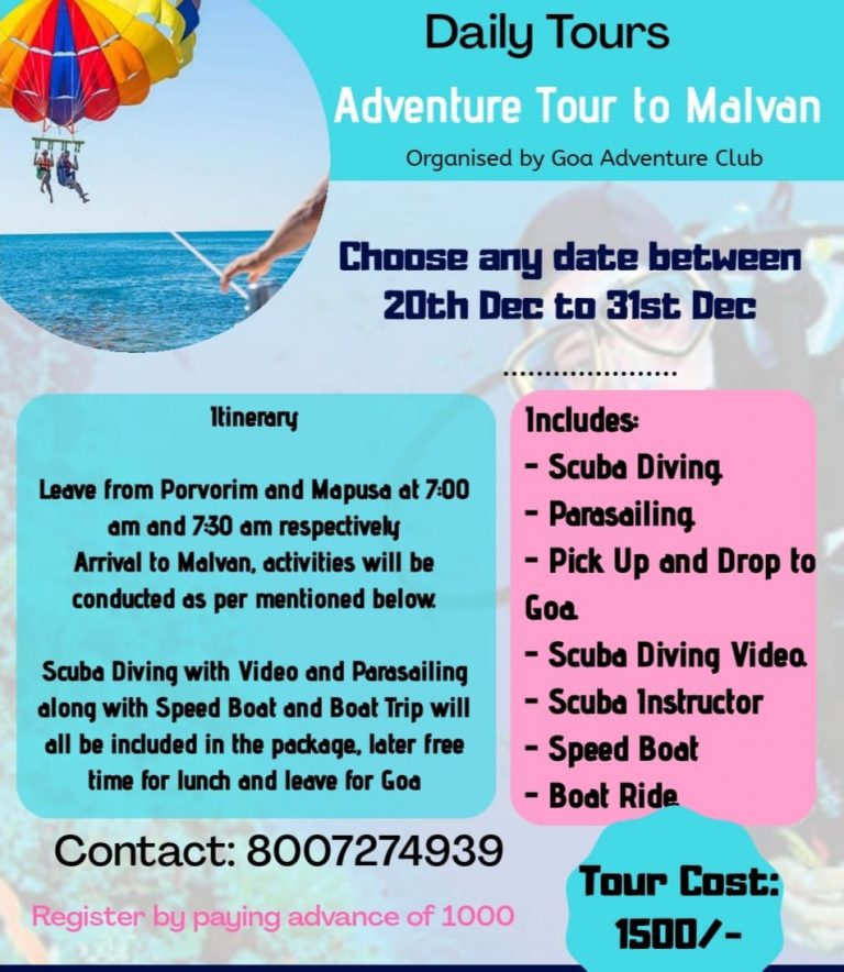 Enjoy your Christmas vacations with Scuba Diving Tour to Malvan at 1500/- only